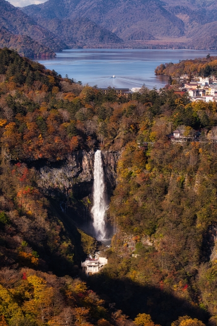 Kegon Falls: the terrain guides water into a single direction
